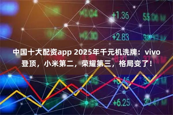 中国十大配资app 2025年千元机洗牌：vivo登顶，小米第二，荣耀第三，格局变了！